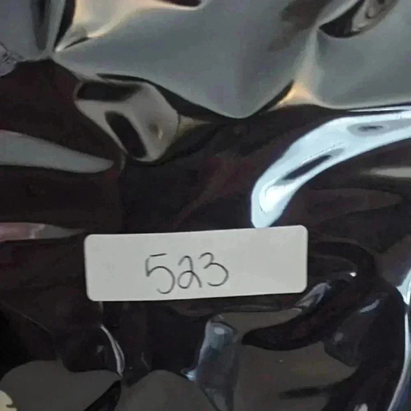 Pomelo Women's Medium Black Floral Tie Knot Fake Button VNeck Blouse Short Sleev - Picture 12 of 12